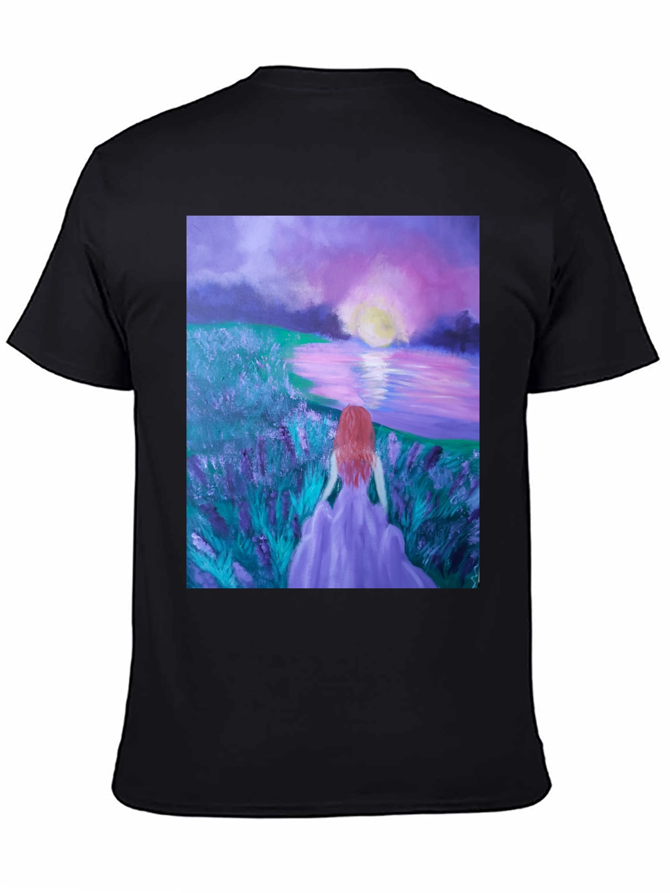 Woman by Lavender Lake T-Shirt