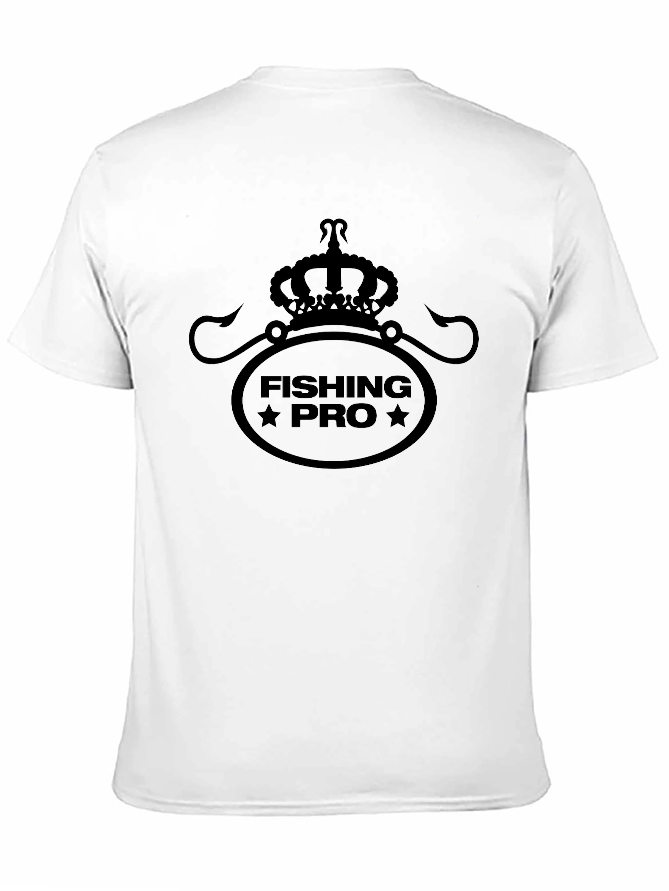Fishing Pro Graphic T-Shirt - Black Crew Neck Tee