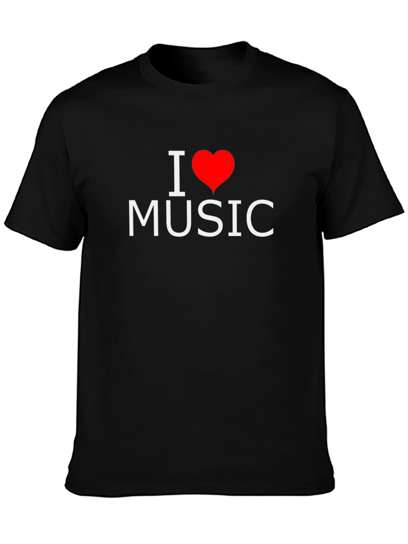I Heart Music Black T-Shirt