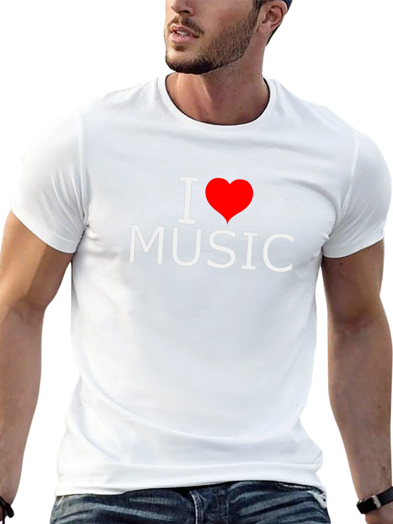 I Heart Music Black T-Shirt