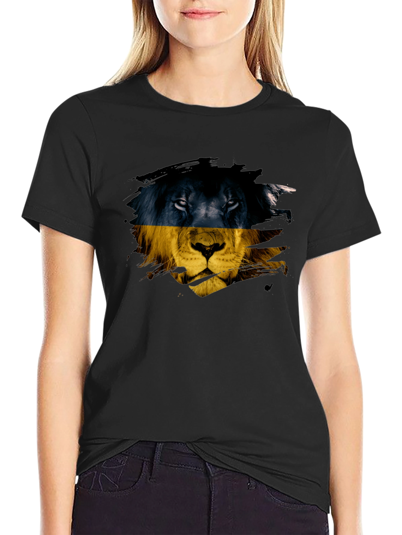 Ukraine Lion Graphic T-Shirt