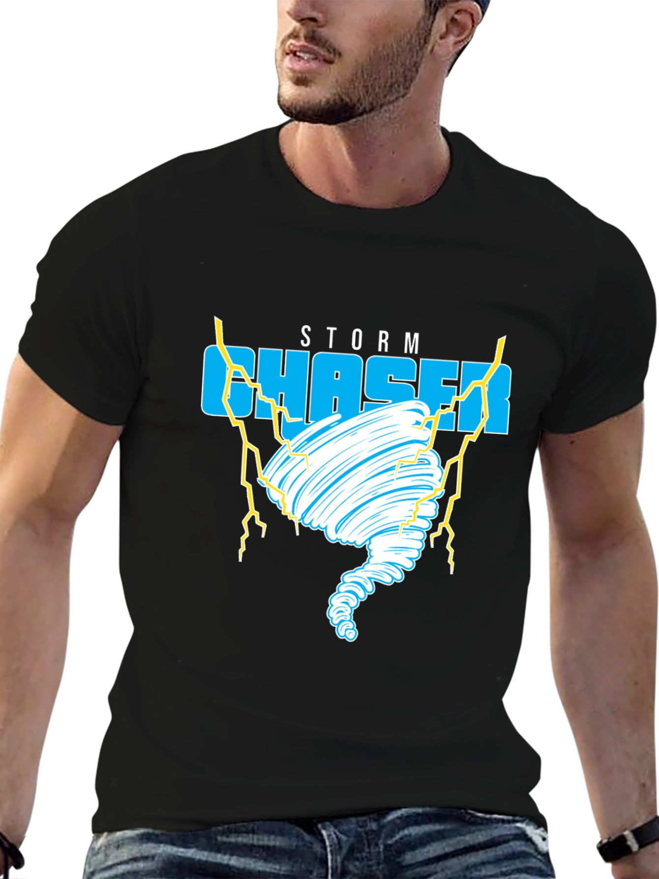 Storm Chaser Graphic Tee - Tornado Design