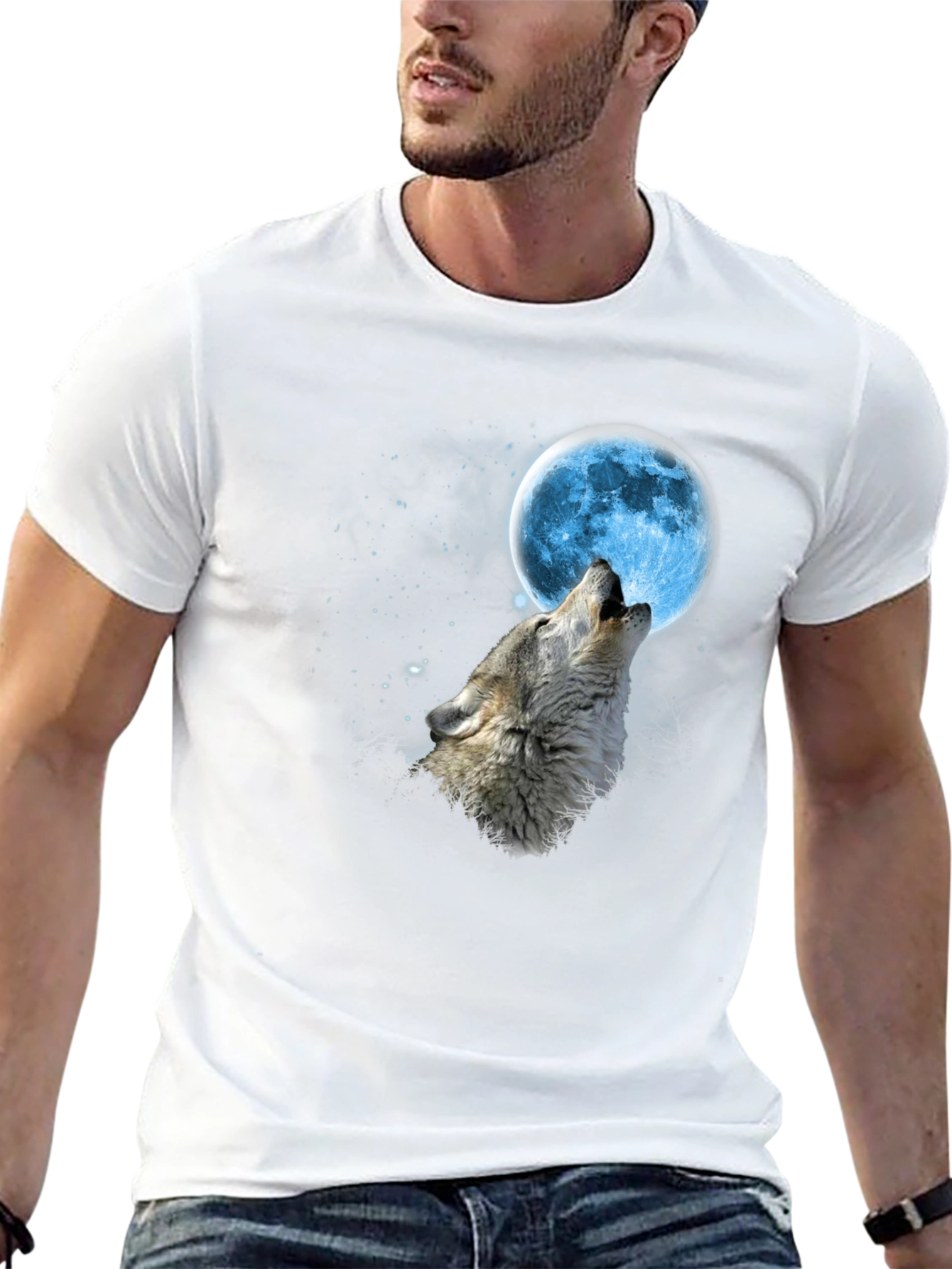 Wolf Moon T-Shirt - Mens Graphic Tee