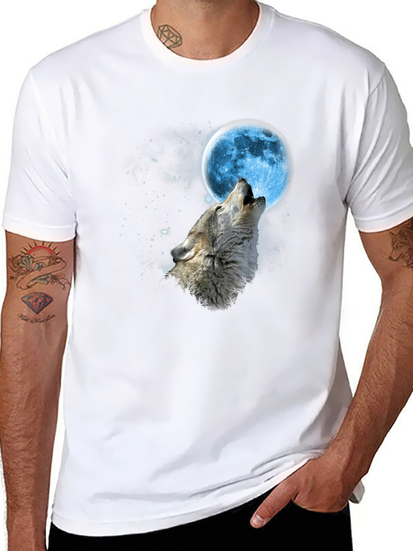 Wolf Moon T-Shirt - Mens Graphic Tee