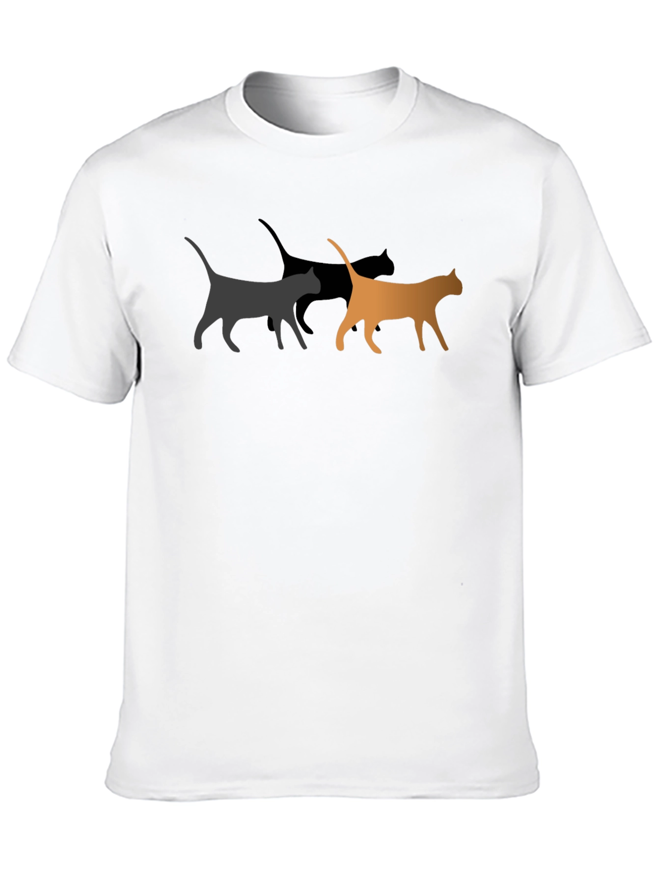 Cool Cat Graphic Tee - Black Unisex T-Shirt