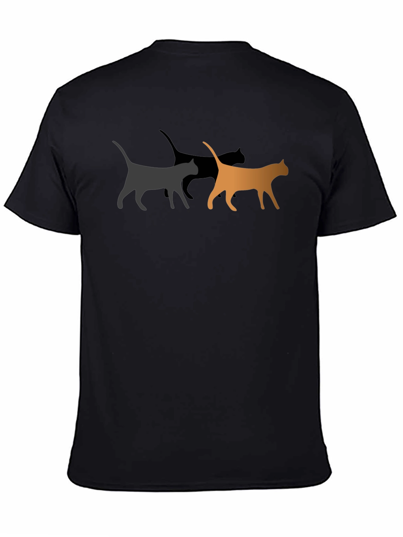 Cool Cat Graphic Tee - Black Unisex T-Shirt