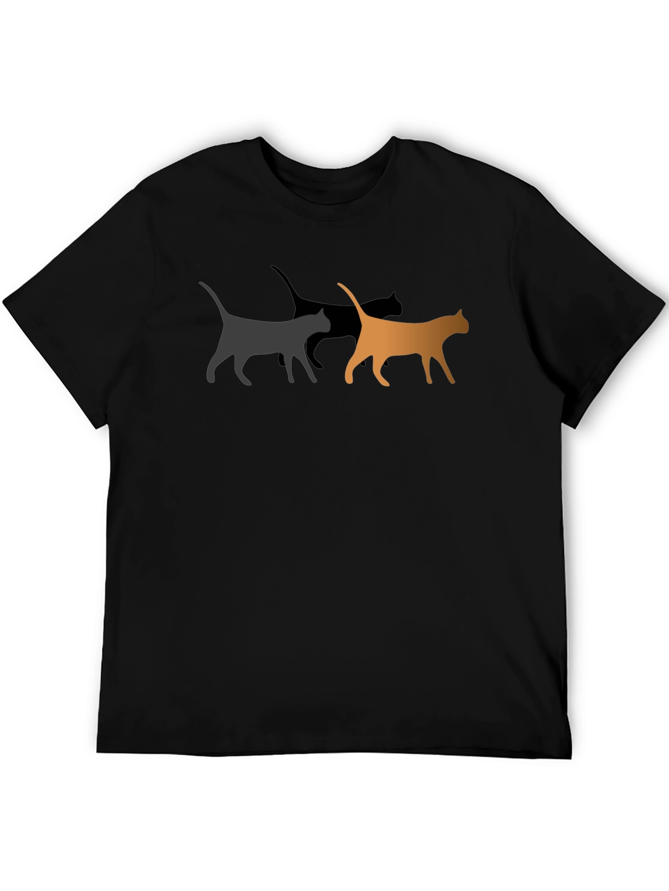 Cool Cat Graphic Tee - Black Unisex T-Shirt