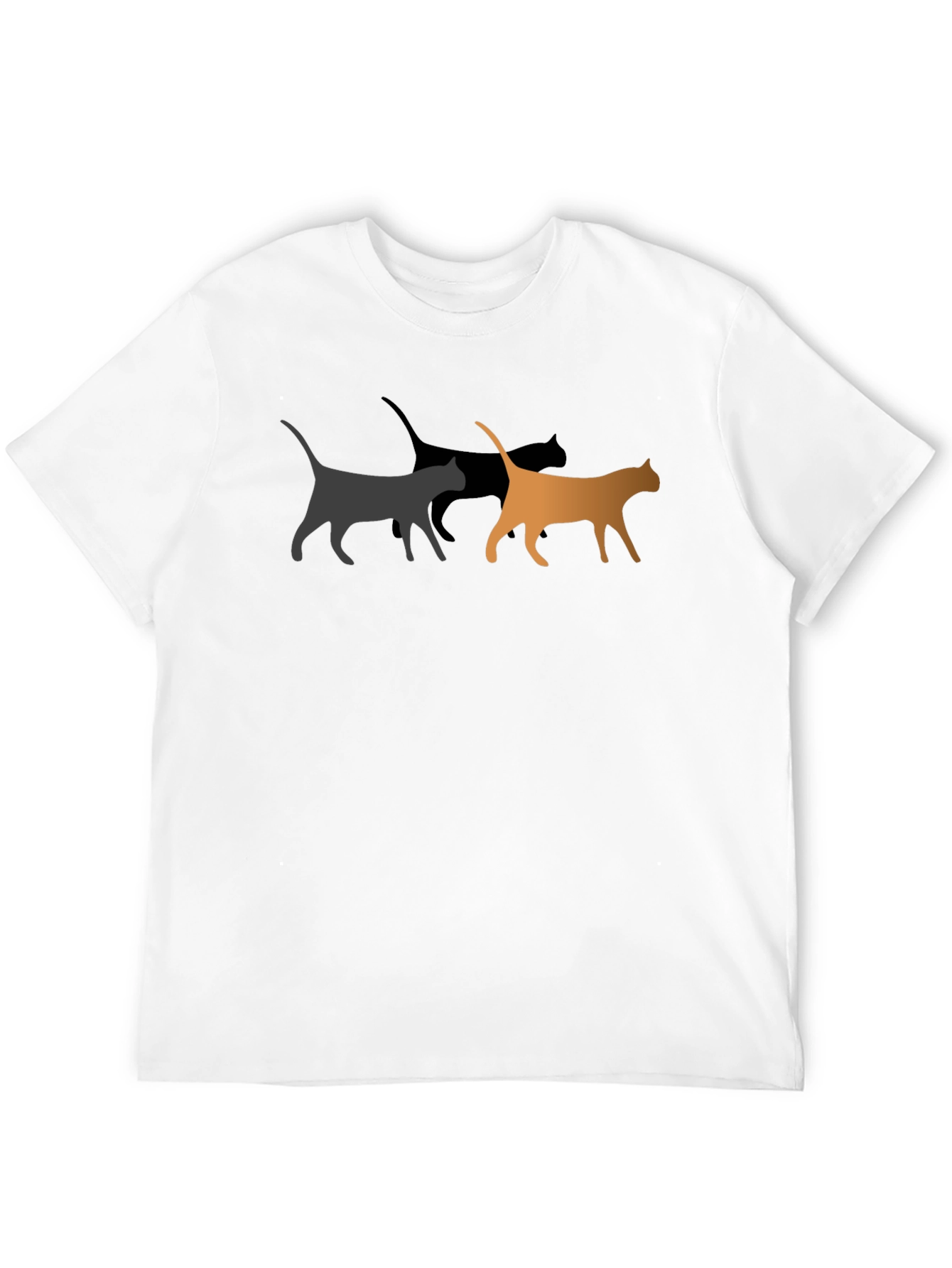 Cool Cat Graphic Tee - Black Unisex T-Shirt