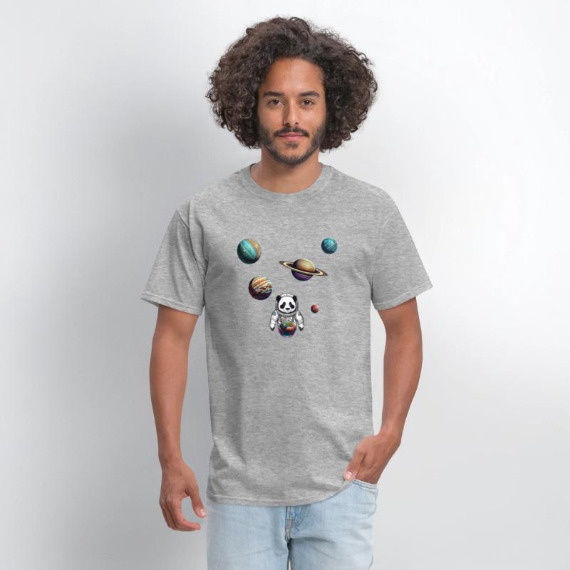 Panda Astronaut Explores The Planets Colour