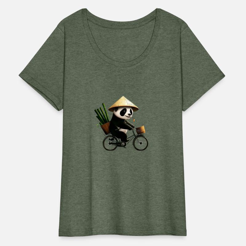 panda on a bike
