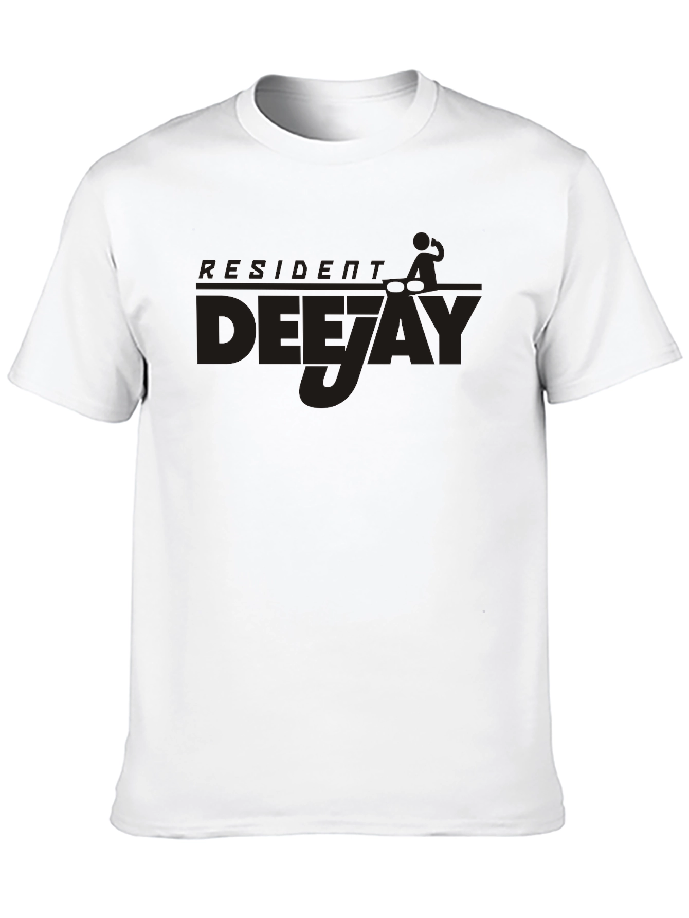 Resident Deejay T-Shirt - Black DJ Graphic Tee