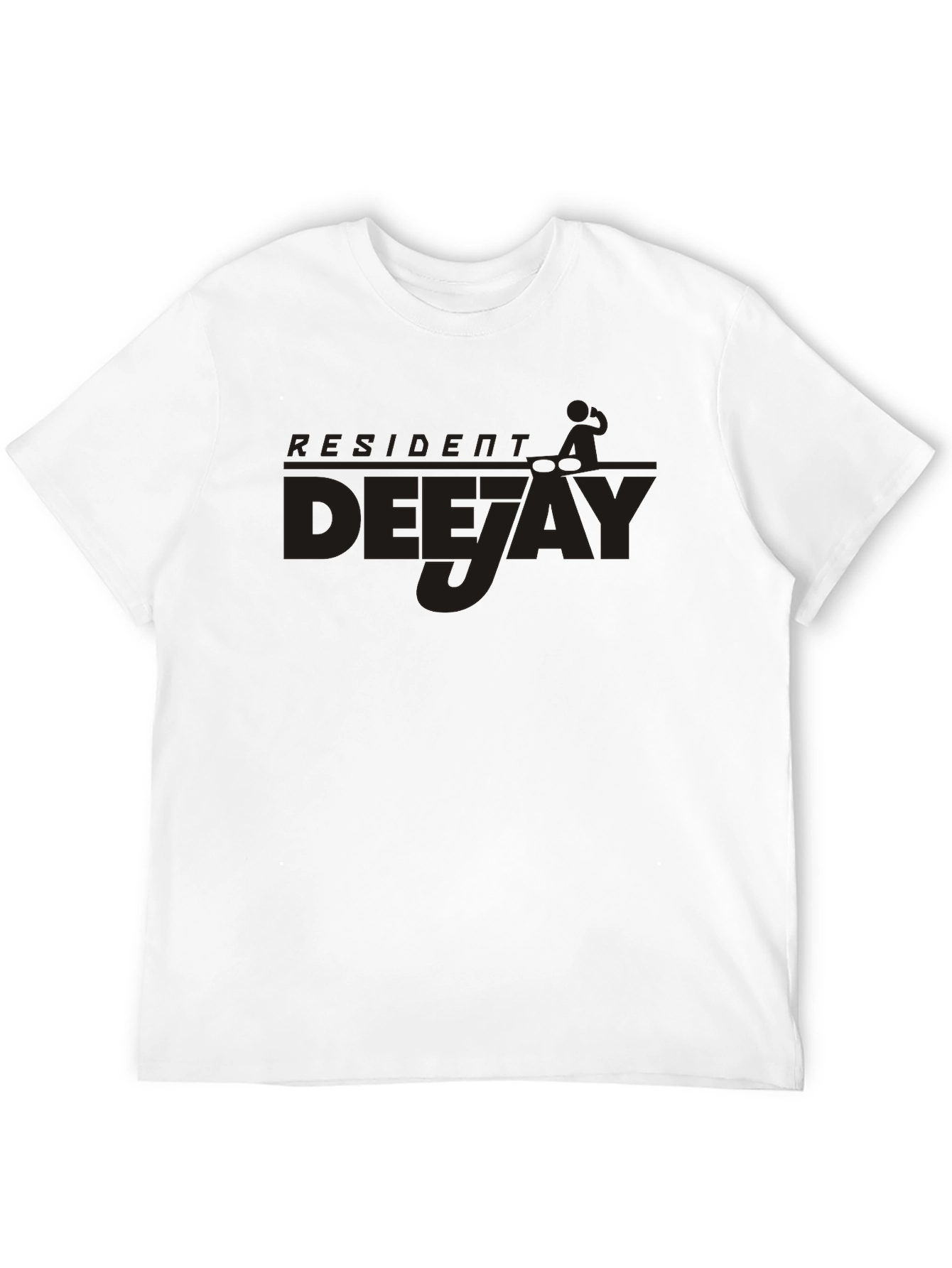 Resident Deejay T-Shirt - Black DJ Graphic Tee