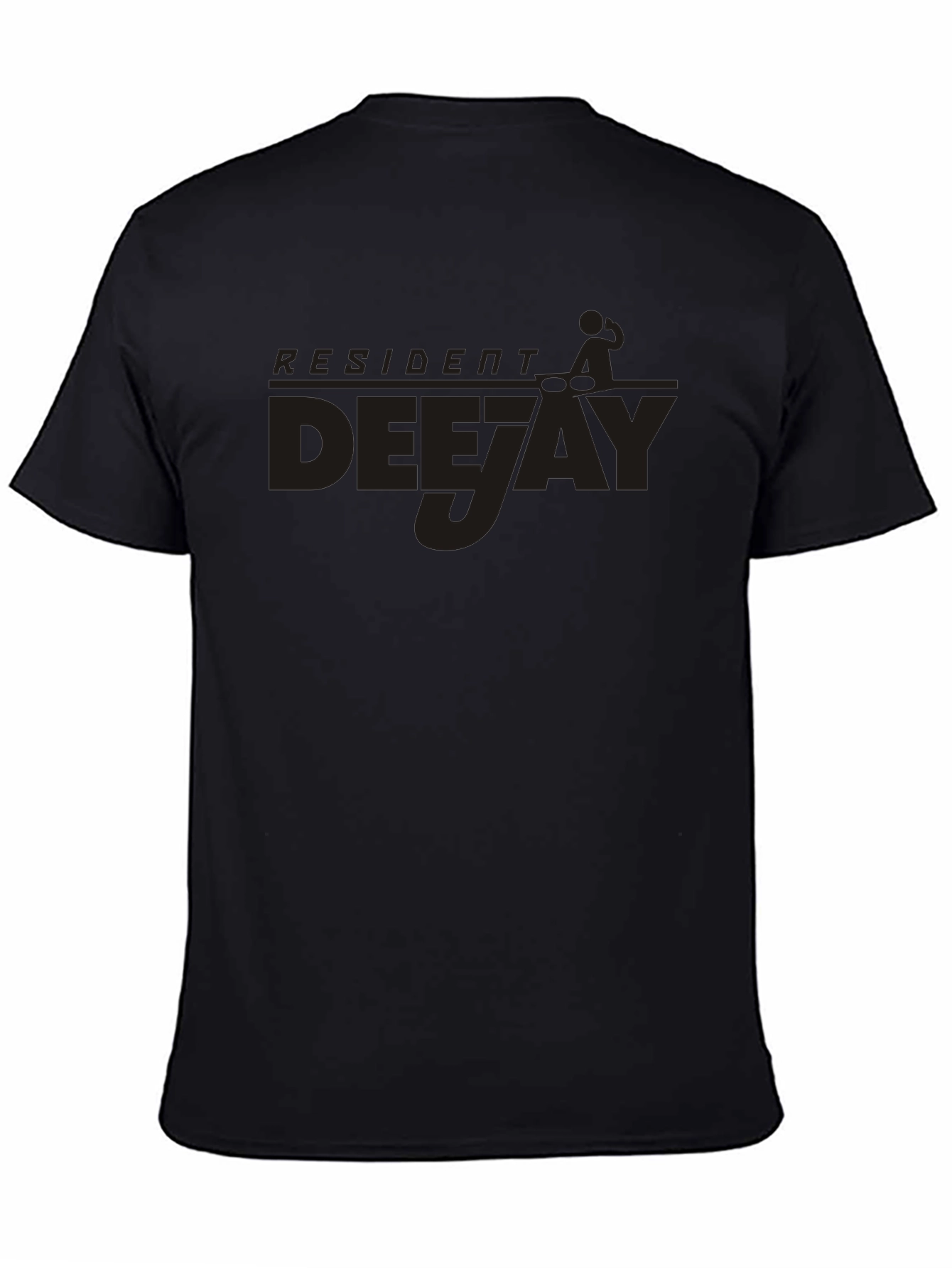 Resident Deejay T-Shirt - Black DJ Graphic Tee