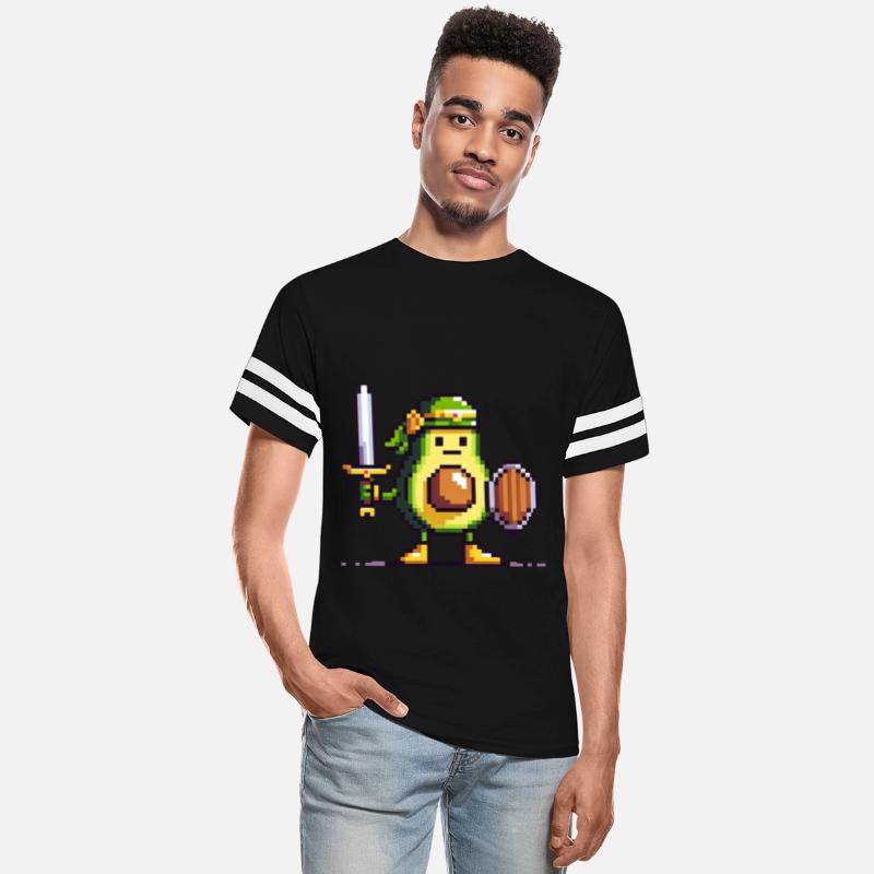 Pixelated Avocado Hero - Retro Gaming Quest