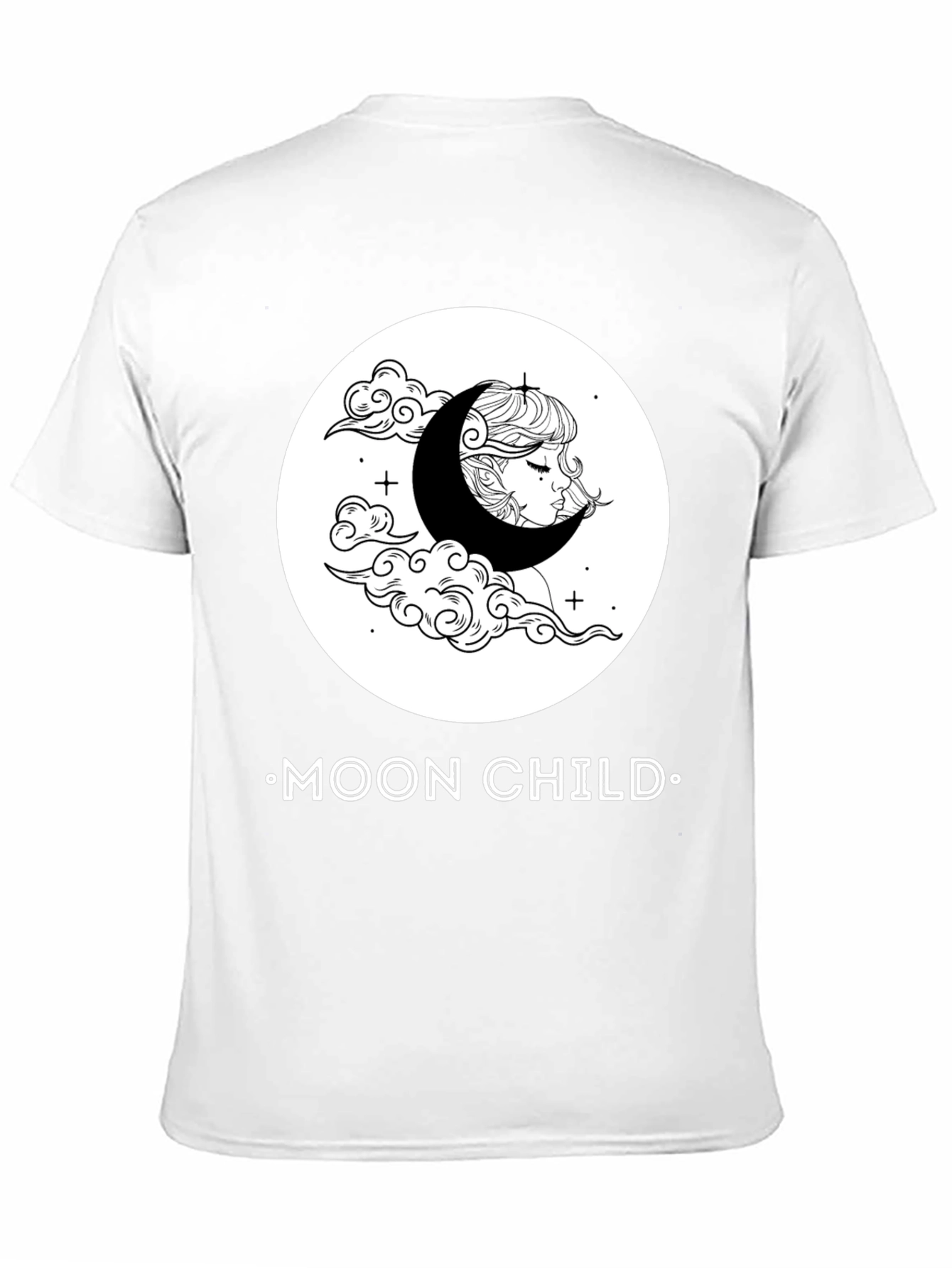 Moon Child Graphic T-Shirt - Unisex Black Tee