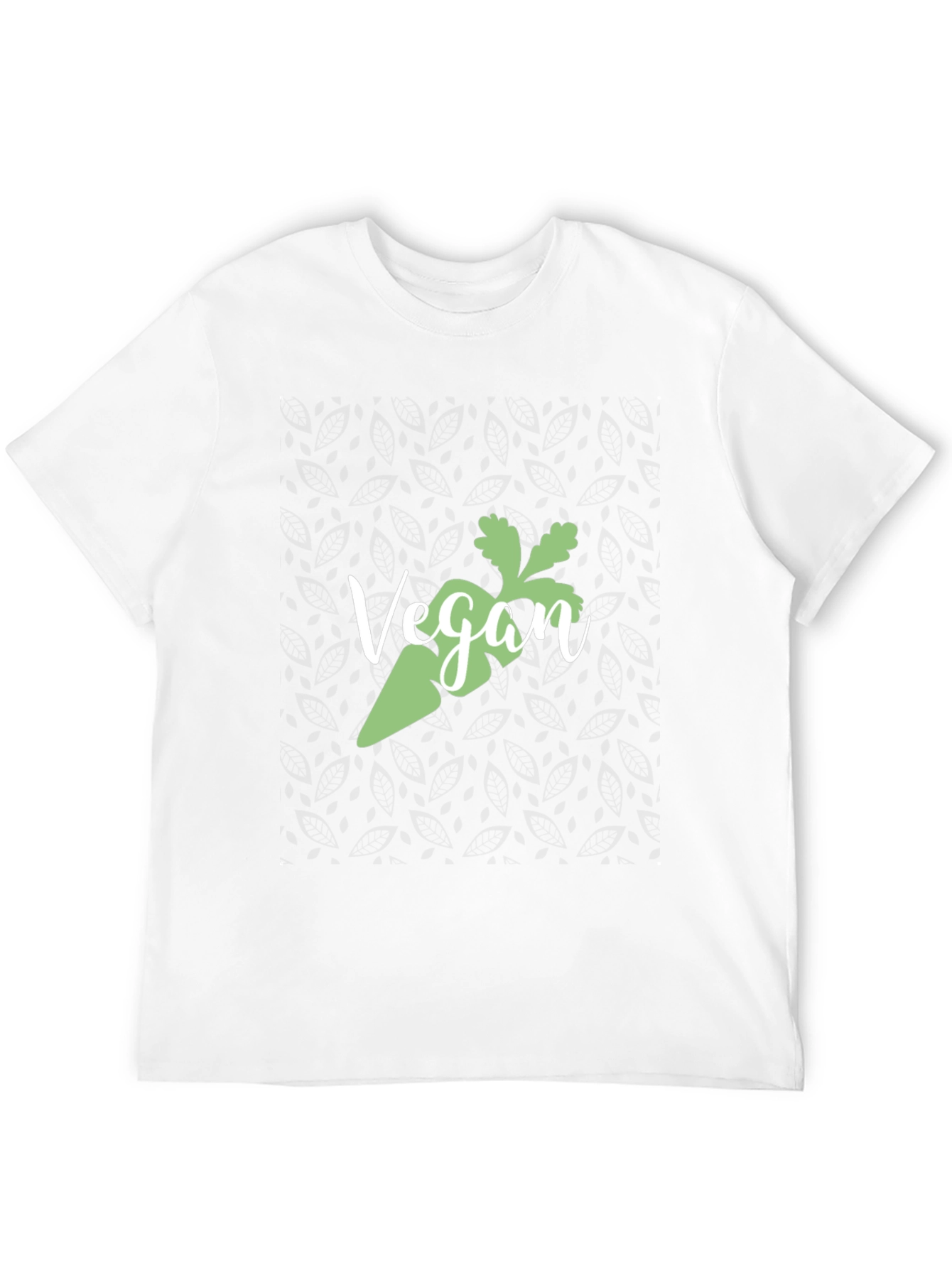 Vegan Carrot Graphic Tee - Black Cotton T-Shirt