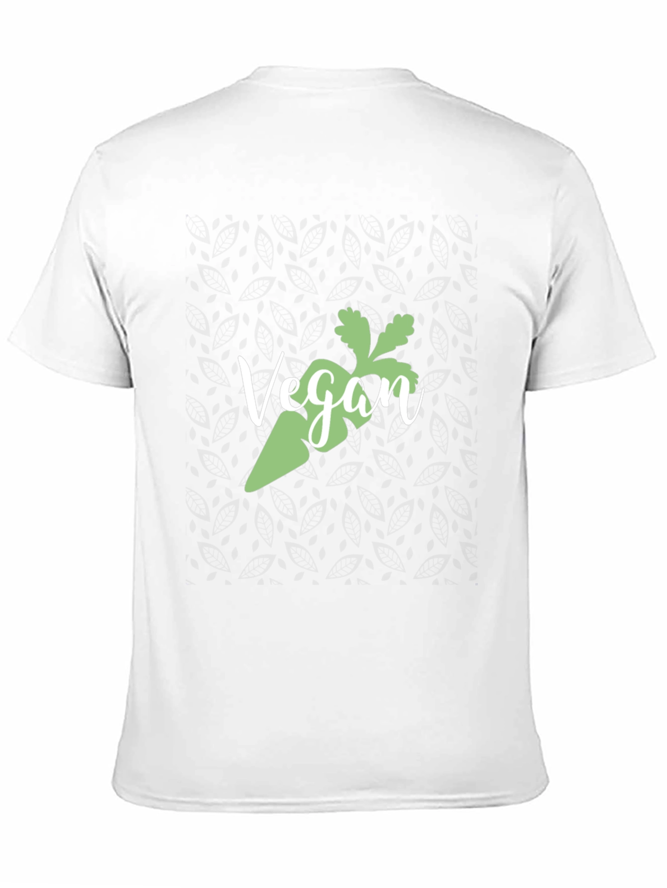 Vegan Carrot Graphic Tee - Black Cotton T-Shirt