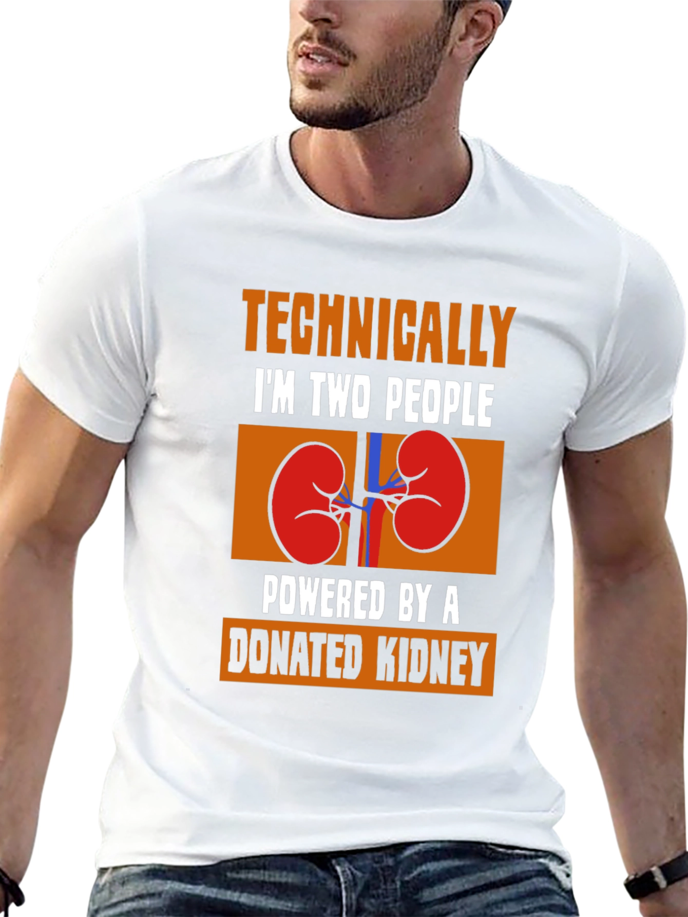 Two People Powered by a Donated Kidney T-Shirt