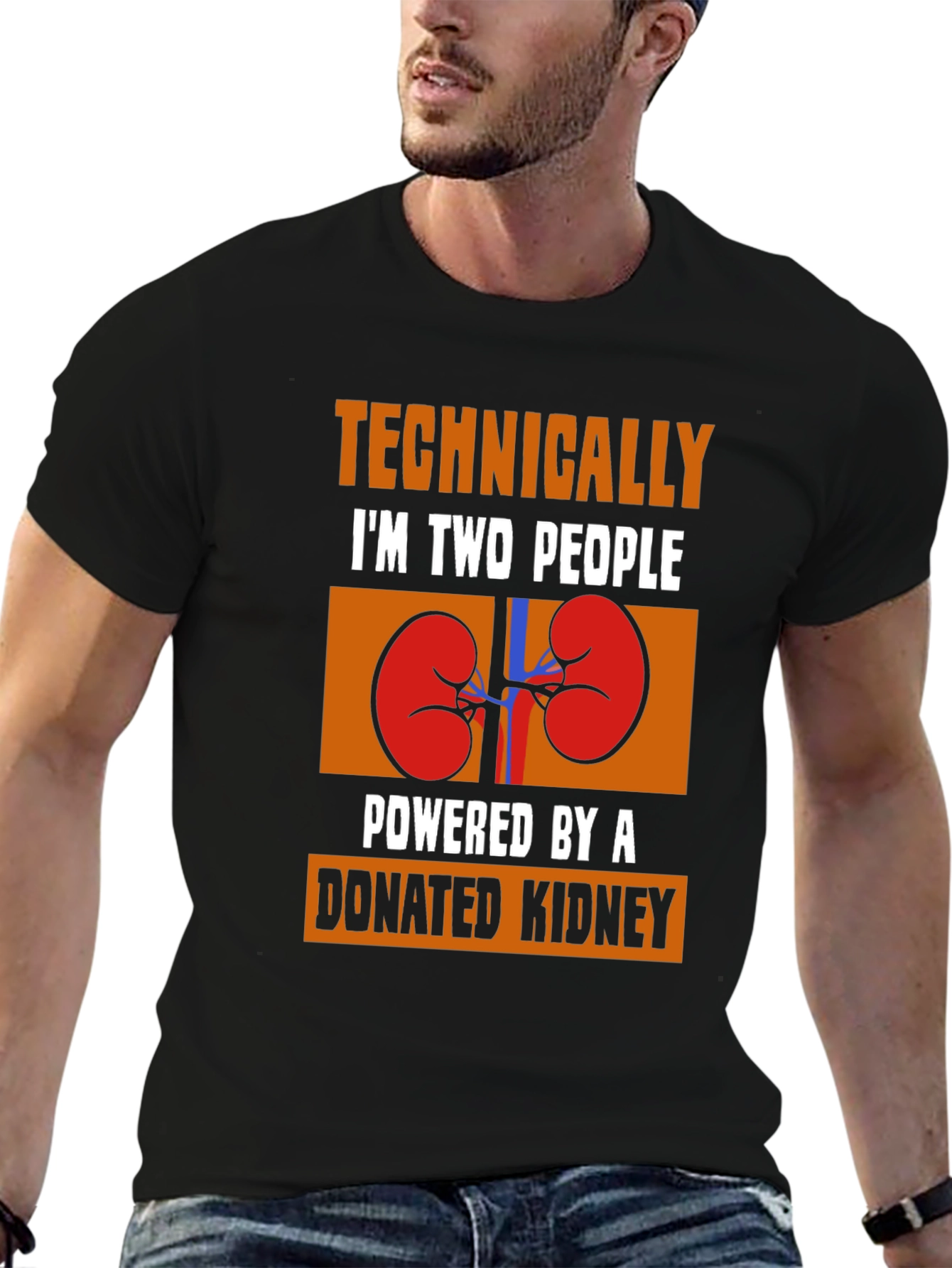 Two People Powered by a Donated Kidney T-Shirt