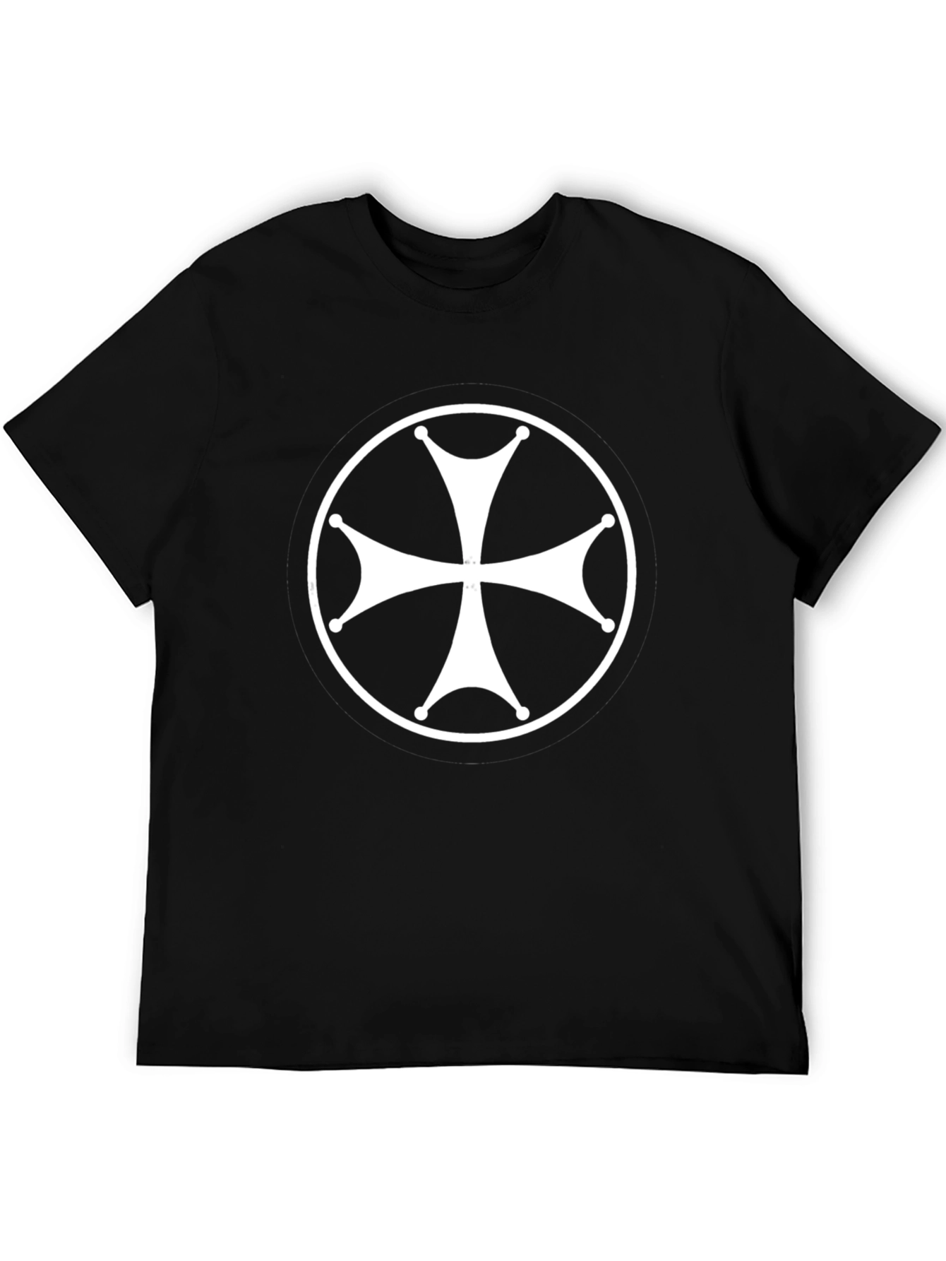 Cross Graphic T-Shirt - Mens Black Cotton Tee