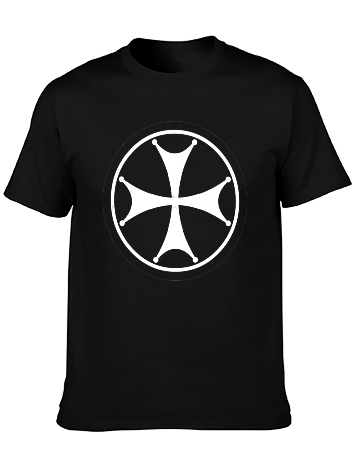Cross Graphic T-Shirt - Mens Black Cotton Tee
