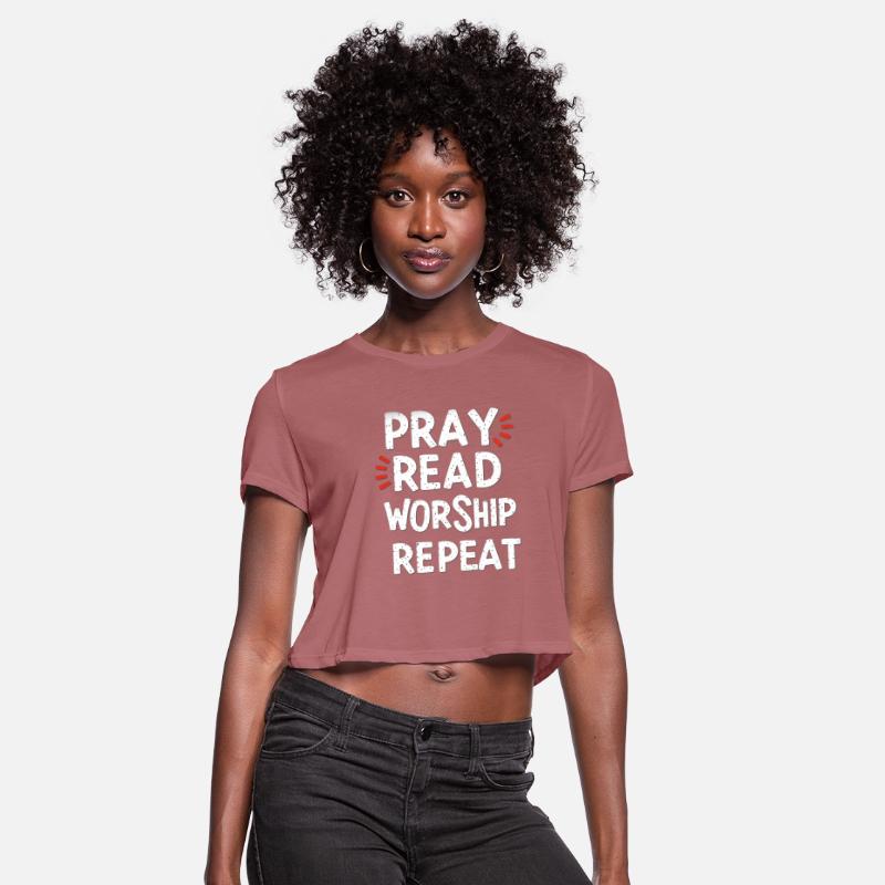 Pray Read Worship Repeat - Christian Design