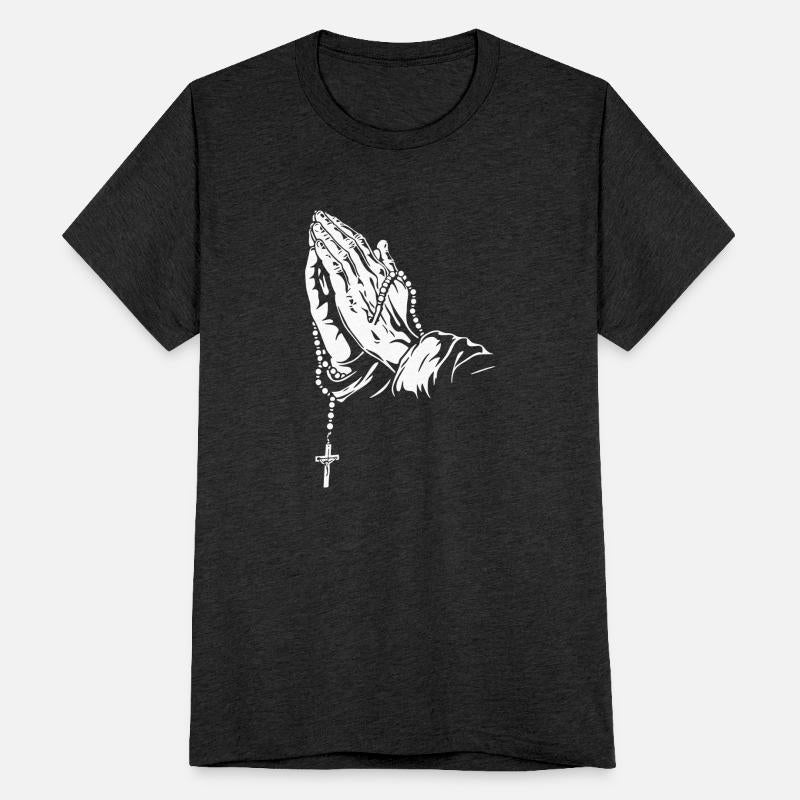 Praying Hands with Rosary Artwork
