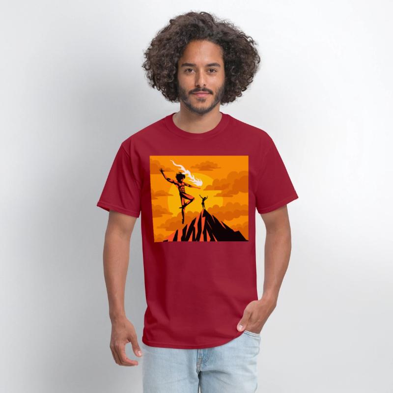 prometheus titan giving fire to human