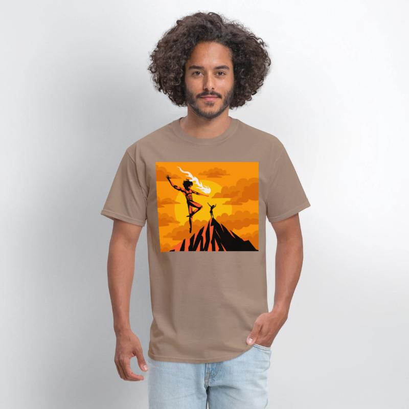 prometheus titan giving fire to human