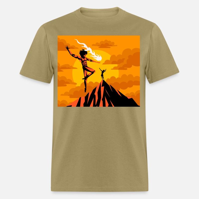 prometheus titan giving fire to human