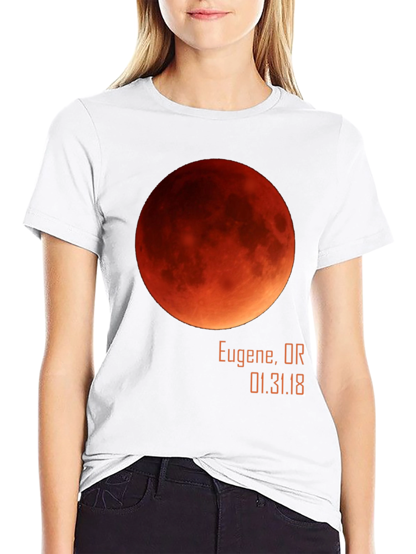 Blood Moon Eclipse T-Shirt - Eugene OR 01.31.18