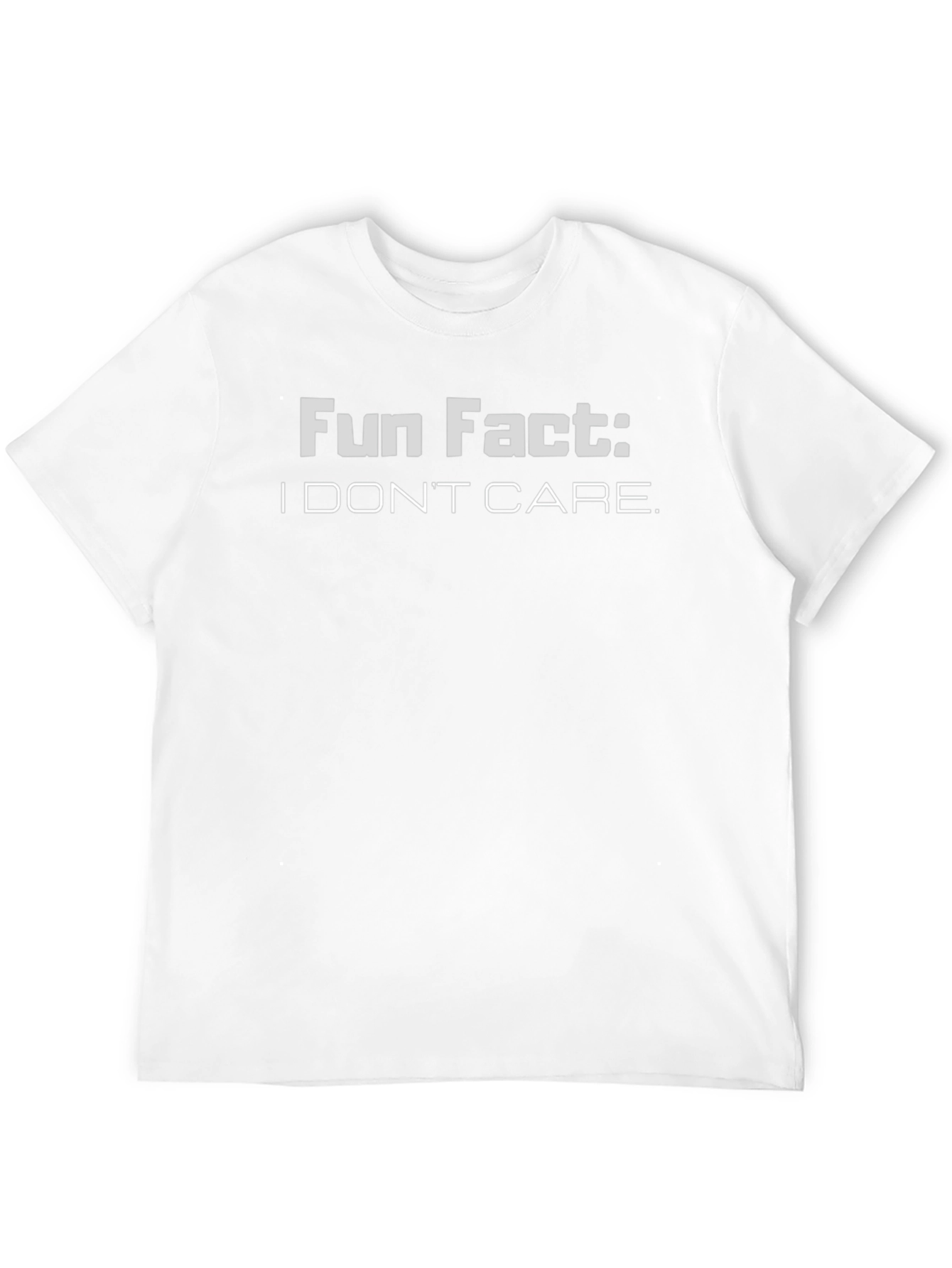 Fun Fact: I Dont Care Graphic T-Shirt