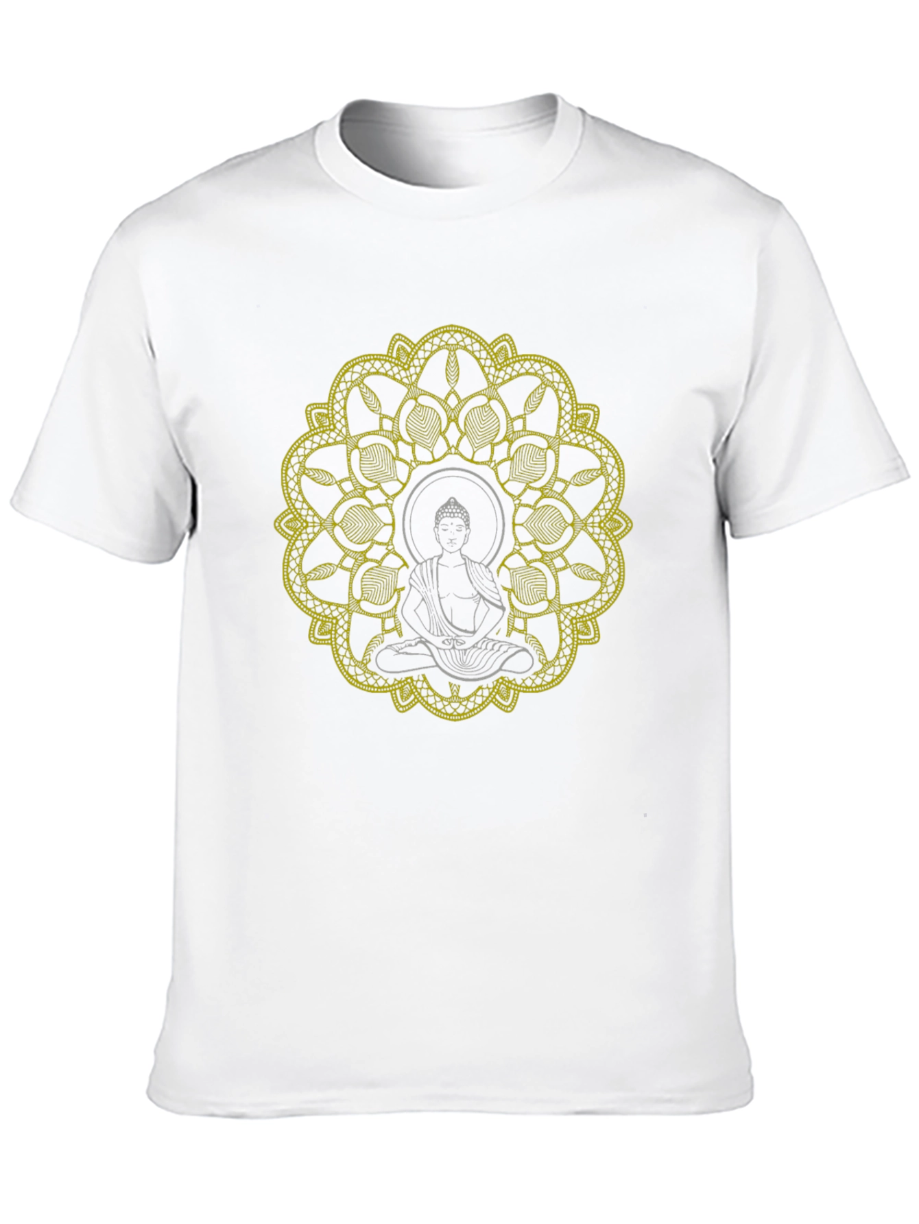 Buddha Mandala Graphic T-Shirt - Black