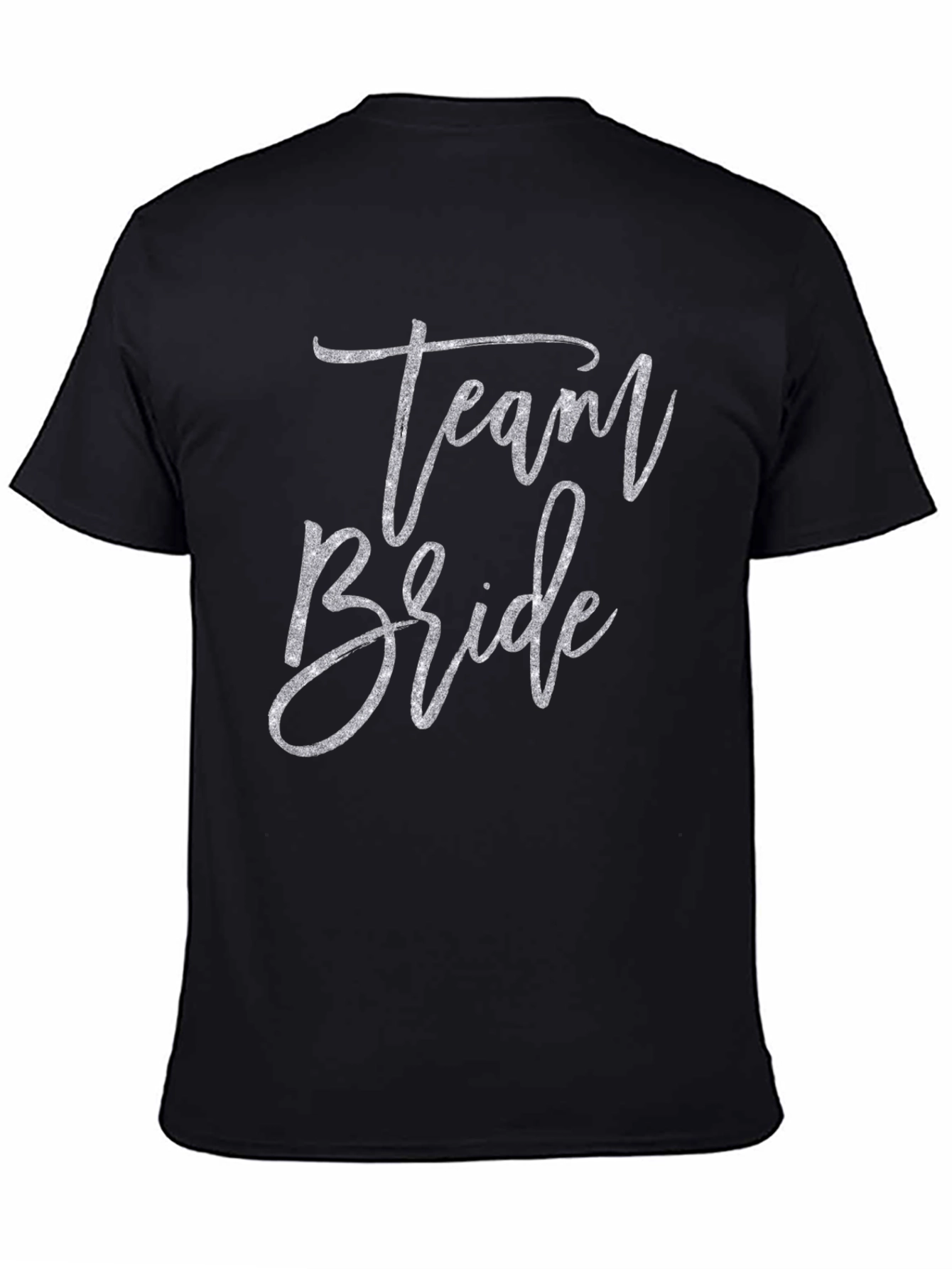 Team Bride Black Crew Neck T-Shirt