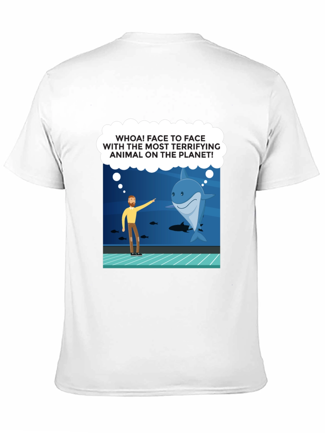 Funny Shark Encounter Graphic T-Shirt