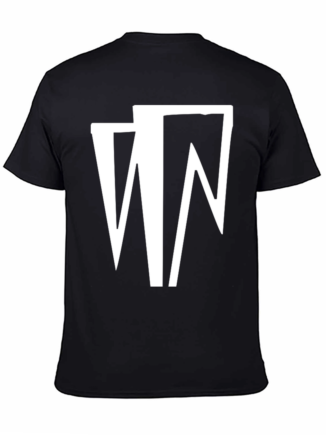 Abstract Graphic Black T-Shirt
