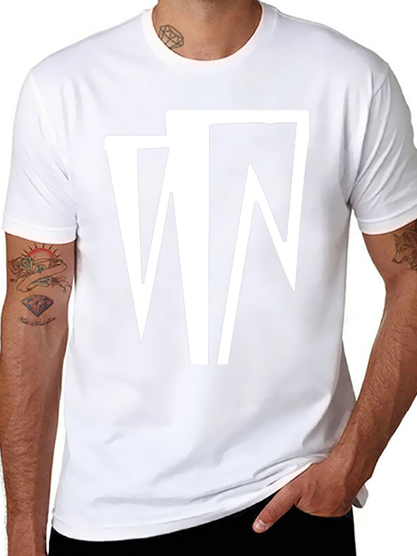 Abstract Graphic Black T-Shirt