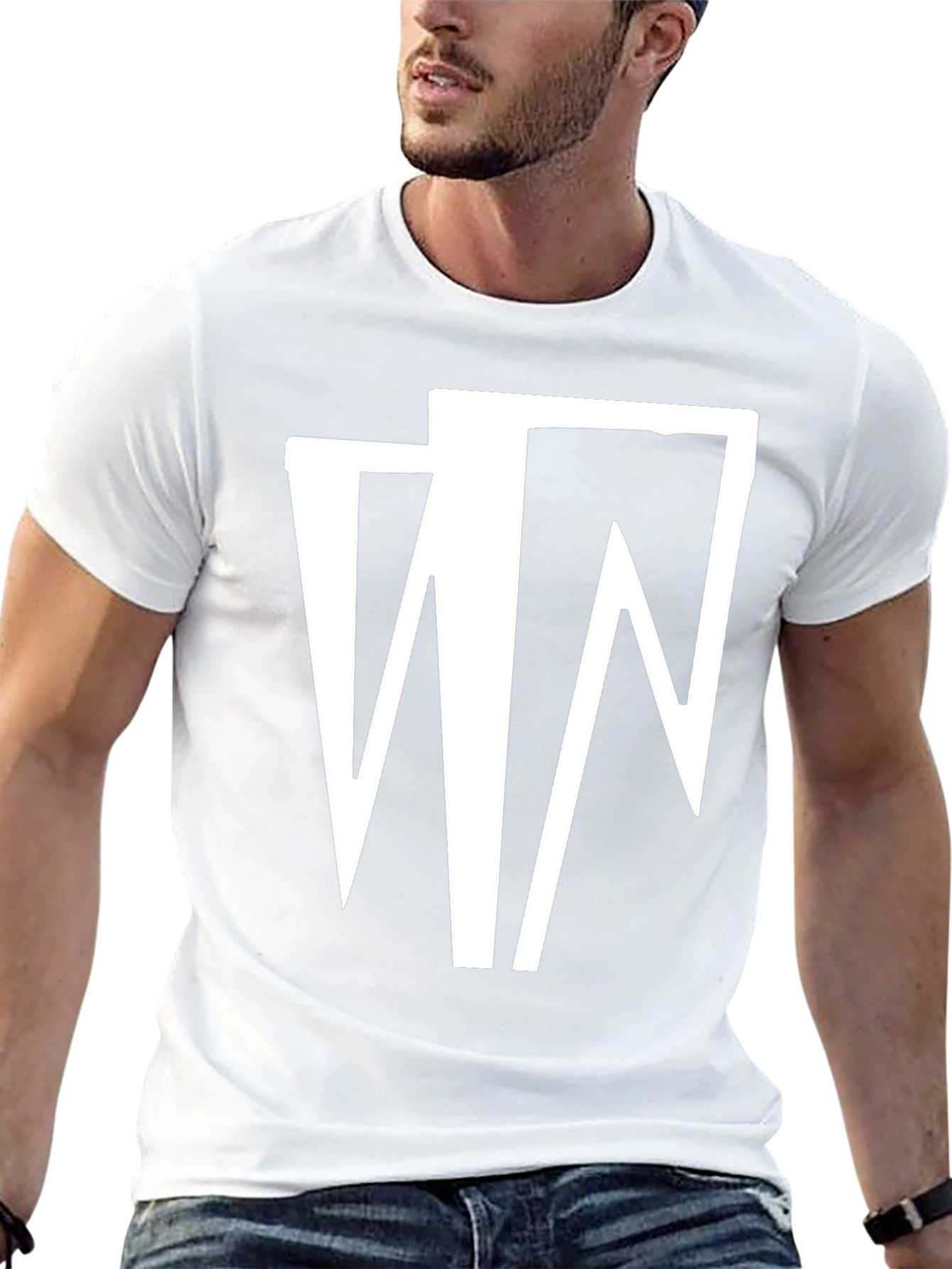 Abstract Graphic Black T-Shirt