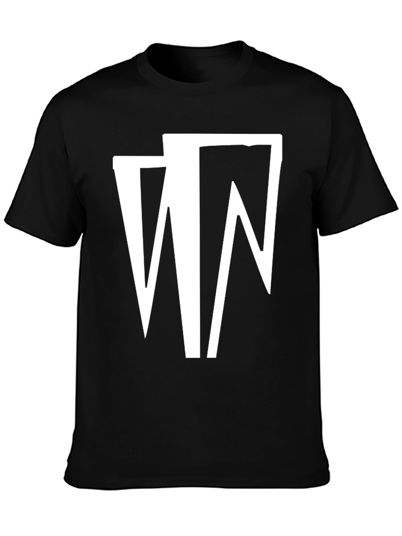 Abstract Graphic Black T-Shirt