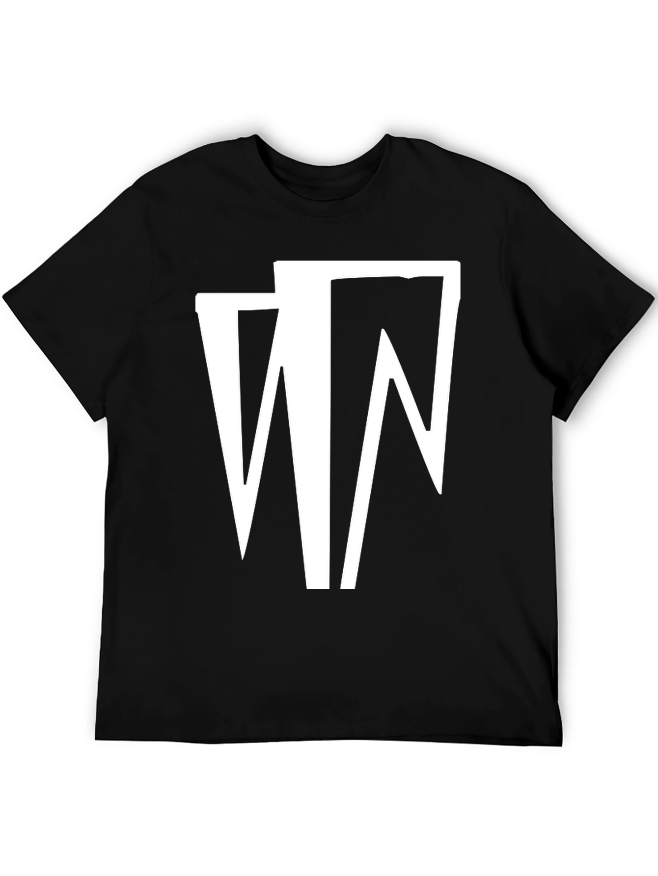 Abstract Graphic Black T-Shirt