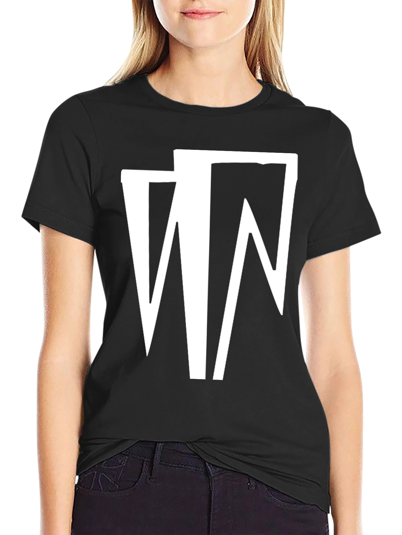 Abstract Graphic Black T-Shirt