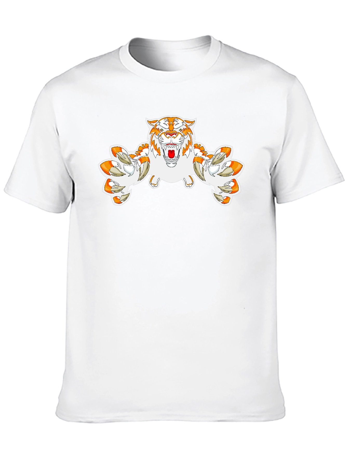 Tiger Graphic Print Black T-Shirt