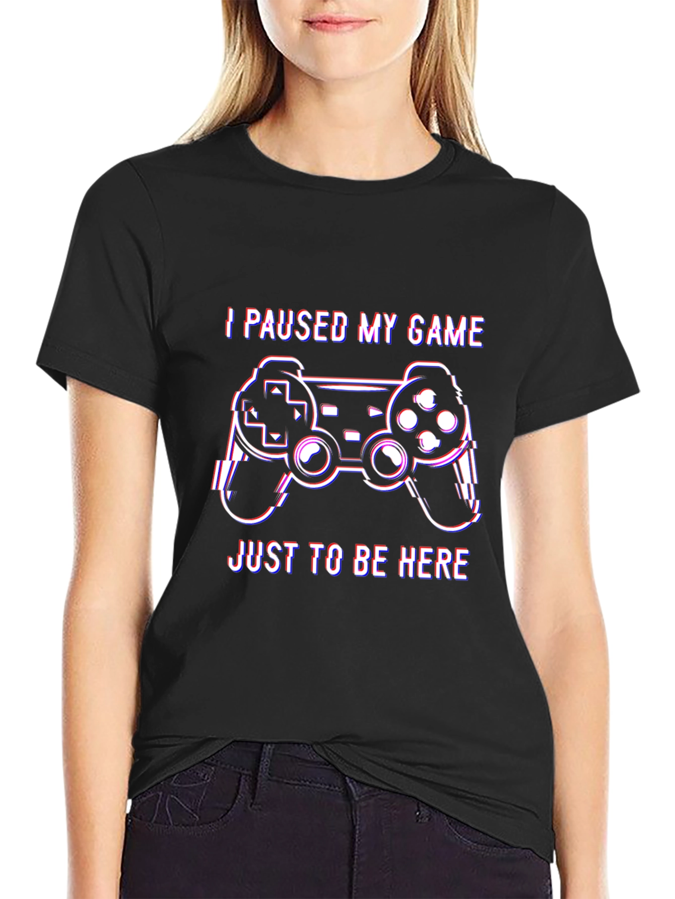 I Paused My Game Graphic Tee - Gamer T-Shirt