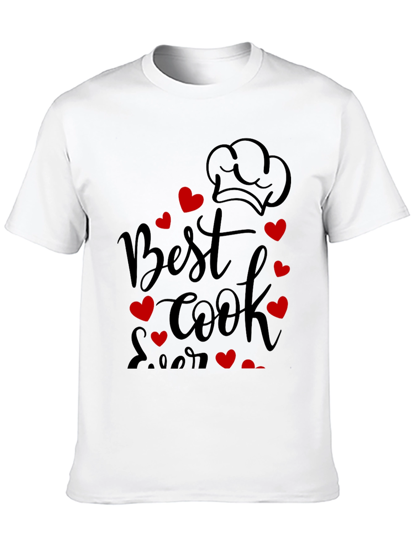 Best Cook Ever Graphic Tee - Chef Heart Design