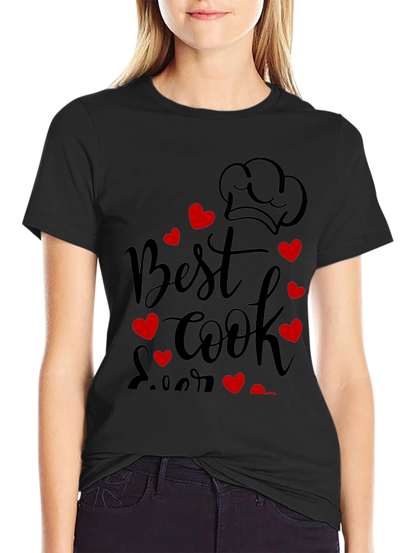 Best Cook Ever Graphic Tee - Chef Heart Design