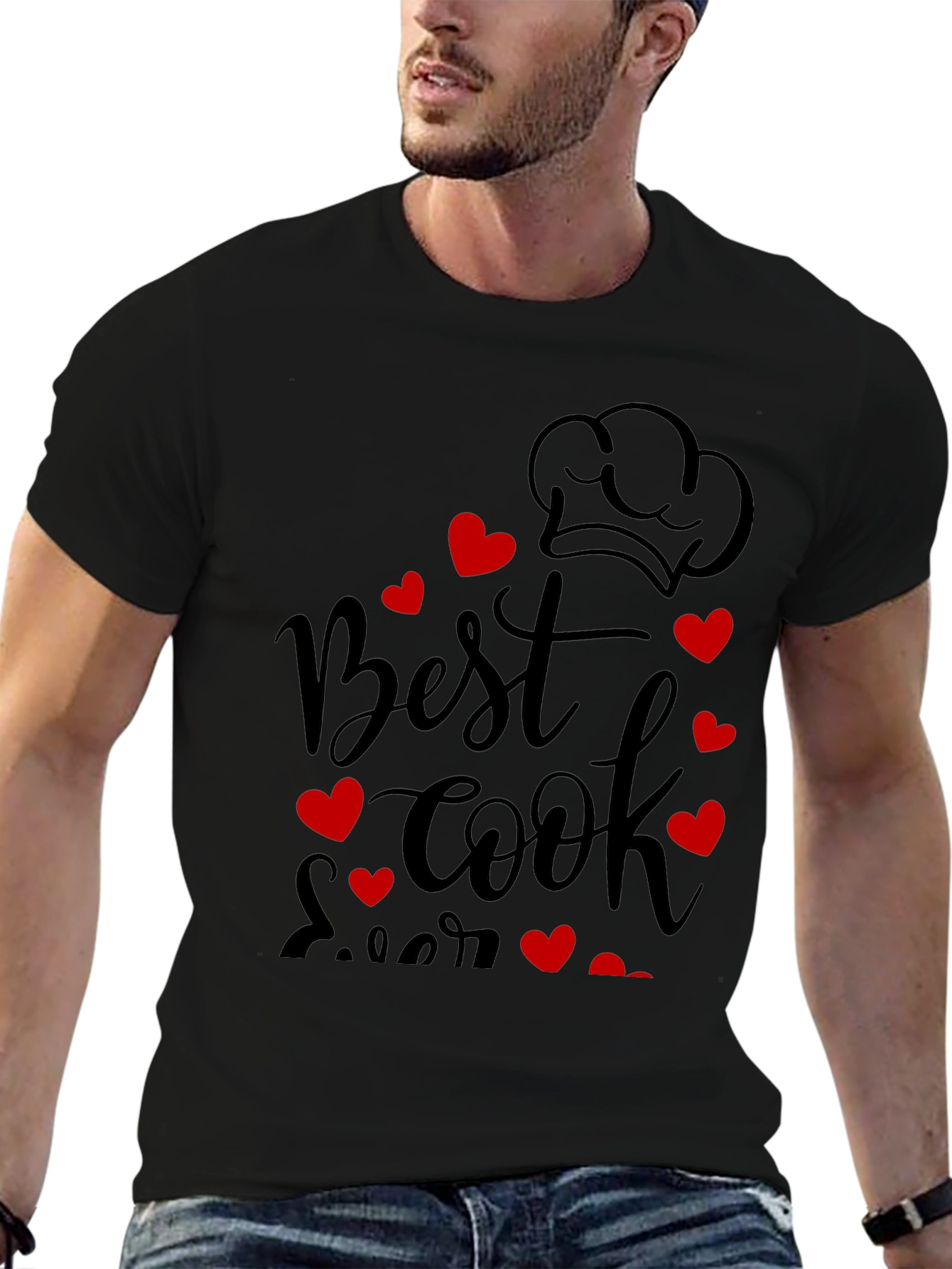 Best Cook Ever Graphic Tee - Chef Heart Design