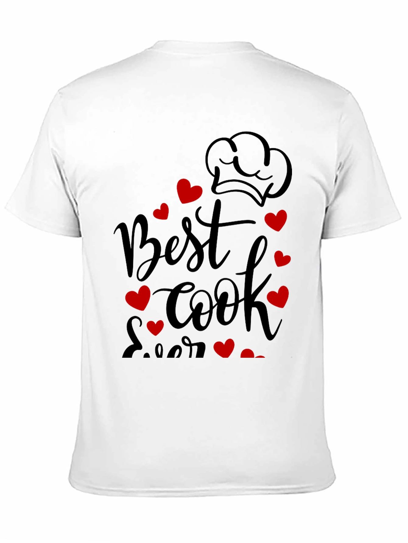 Best Cook Ever Graphic Tee - Chef Heart Design