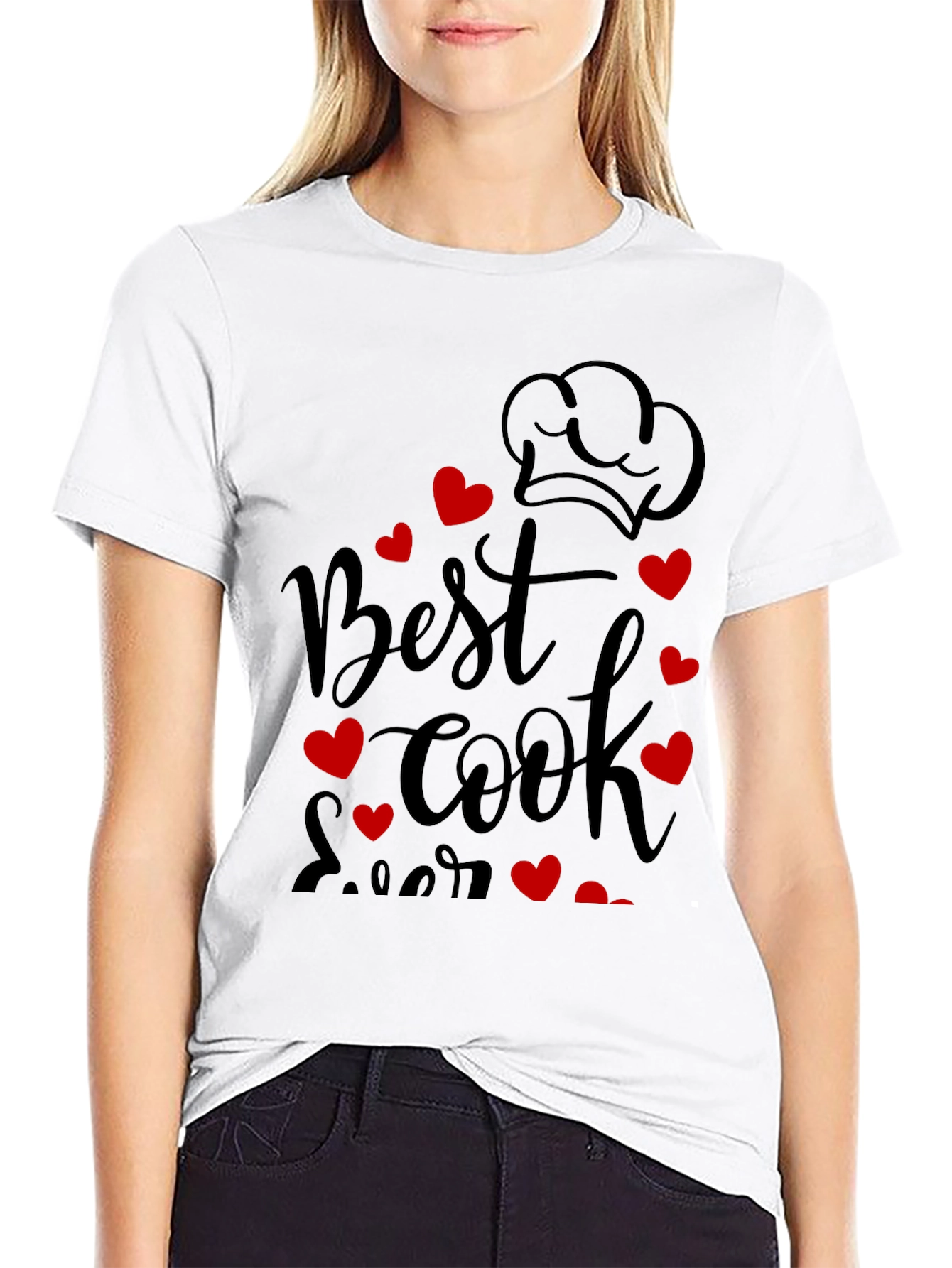 Best Cook Ever Graphic Tee - Chef Heart Design