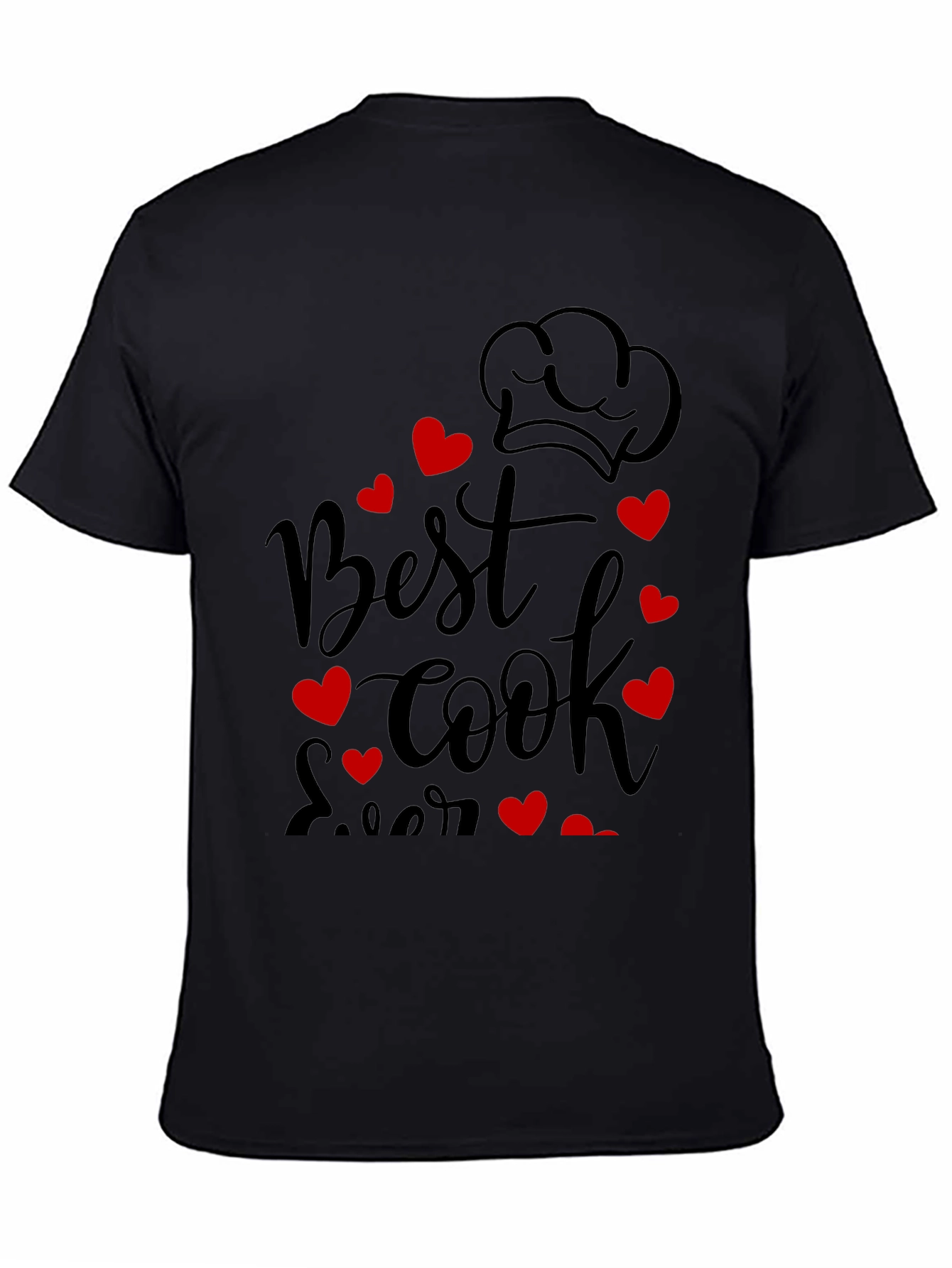 Best Cook Ever Graphic Tee - Chef Heart Design