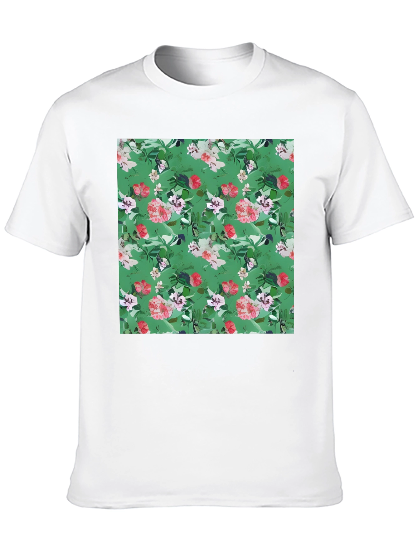 Floral Print Black T-Shirt